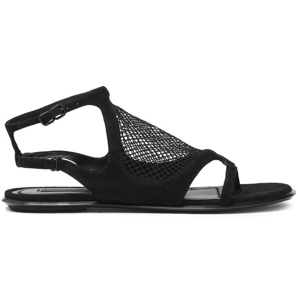 Alexander Wang Gaia Mesh And Suede Sandals View 2